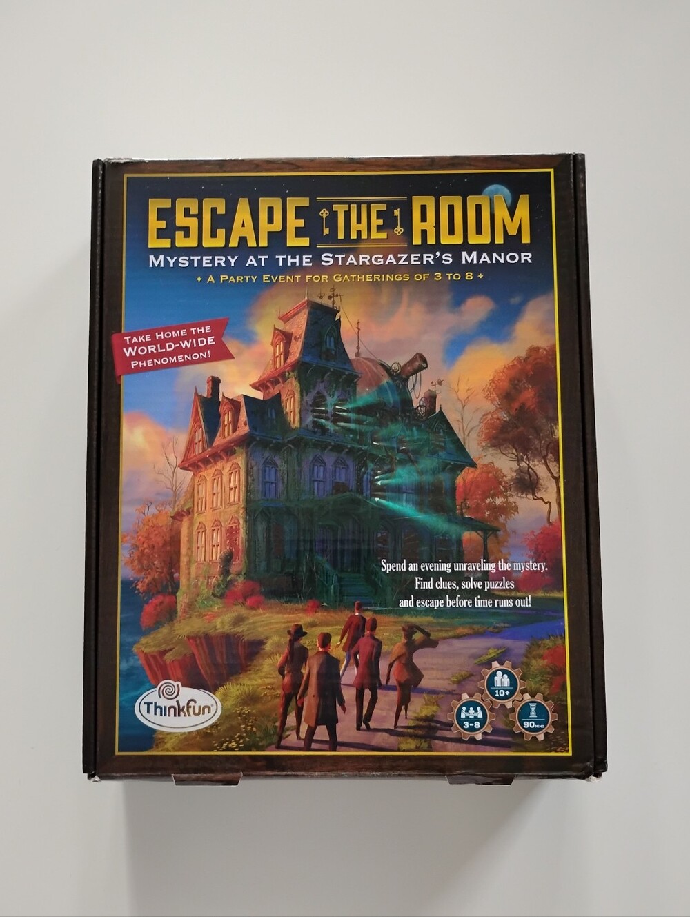 Escape The Room Wall Art Box Cover Print in Black